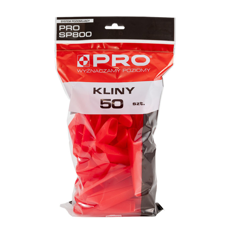 System poziomujący PRO-SP800 kliny 50 szt. worek