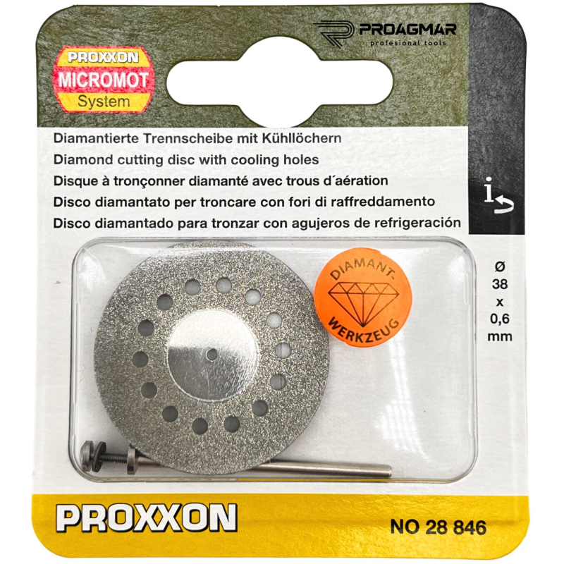 Tarcza tnąca Proxxon diamentowa perforowana 38 x 0,6 mm