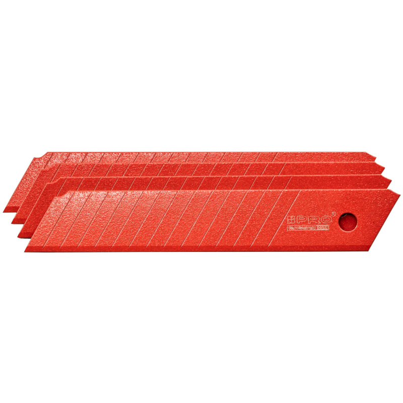 Ostrza wymienne SK2 czerwone antistick 18 mm 0,5 mm 10 szt.