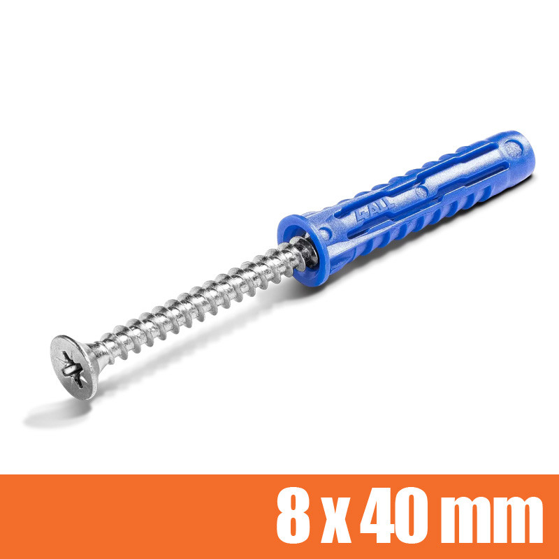 Kołek uniwersalny 4ALL 8 x 40 mm z wkrętem 5 x 60 mm - 50 szt.