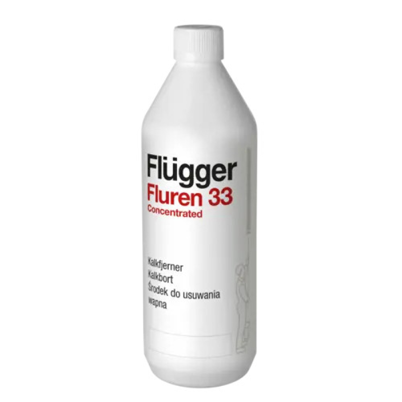 Flügger Fluren 33 - skoncentrowany środek do usuwania osadów wapiennych, odkamieniacz 1 l