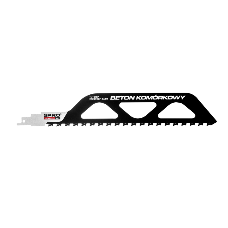 Brzeszczot do pił szablastych - beton komórkowy 305 mm x 50 mm x 1.5 mm x 2T TCT PRO