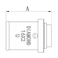 Zaślepka / korek zaprasowana PEX ALUPEX 16 mm - obrazek 2