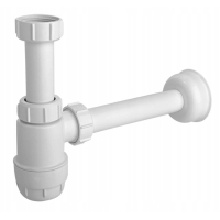 Syfon umywalkowy krótki 1 1/4" x 32 mm bez spustu